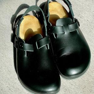 Birkenstock Tokio Super Grip Black Leather, Women's 40 / 9-9.5